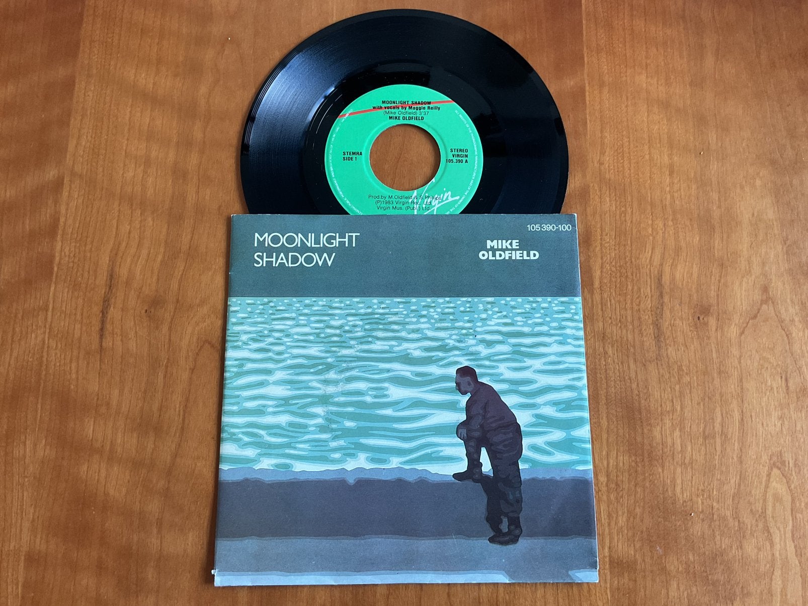 Mike Oldfield / Moonlight Shadow., Ophalen of Verzenden, Gebruikt