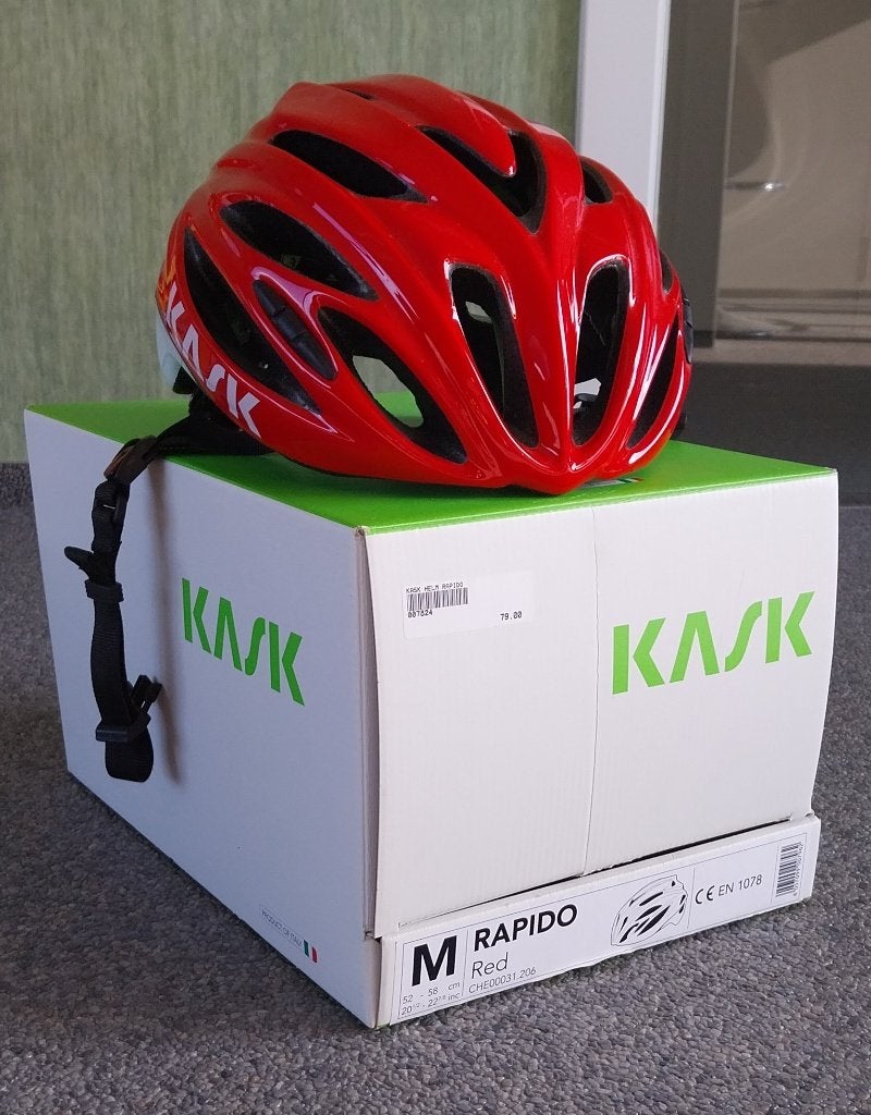 Fietshelm KASK RAPIDO, Fietsen en Brommers, Fietsaccessoires | Fietshelmen, Zo goed als nieuw, Ophalen