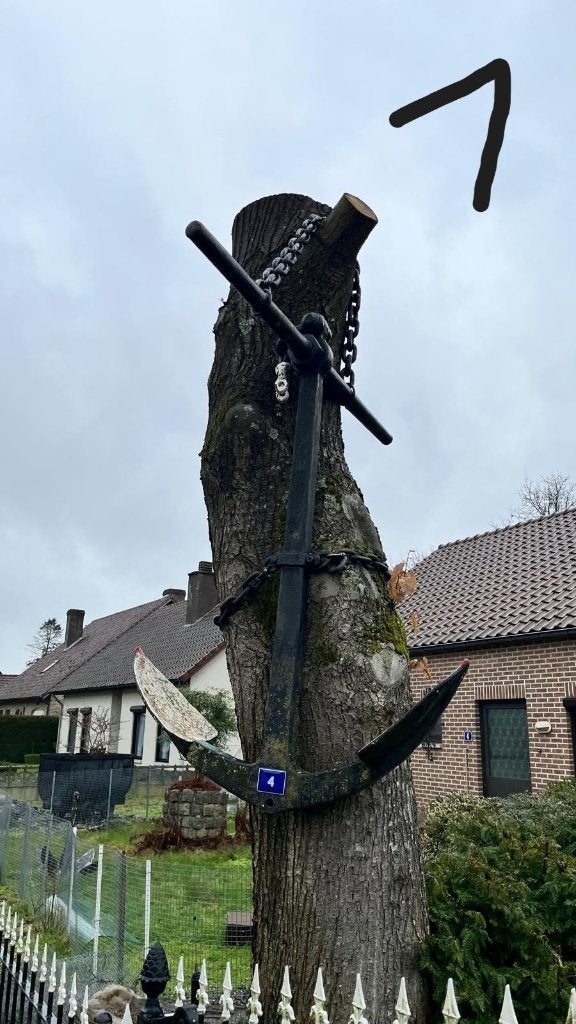 4 zware ijzeren ankers, Antiek en Kunst, Curiosa en Brocante, Ophalen