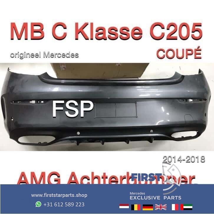 C205 Coupé AMG Achterbumper Mercedes C Klasse 2014-2018 W205, Arrière, Utilisé, -, -