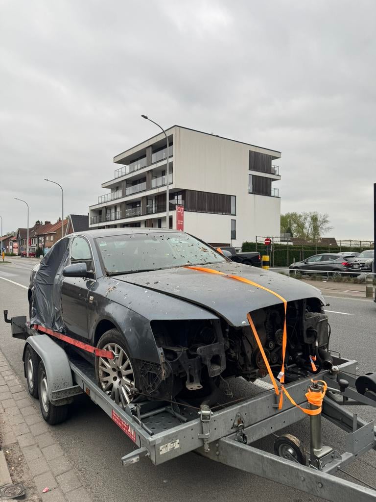 Audi A6 C6 2.0 TDI POUR PIECES COMPLETE UNIQUEMENT, Cuir, Achat, Intérieur cuir, Noir