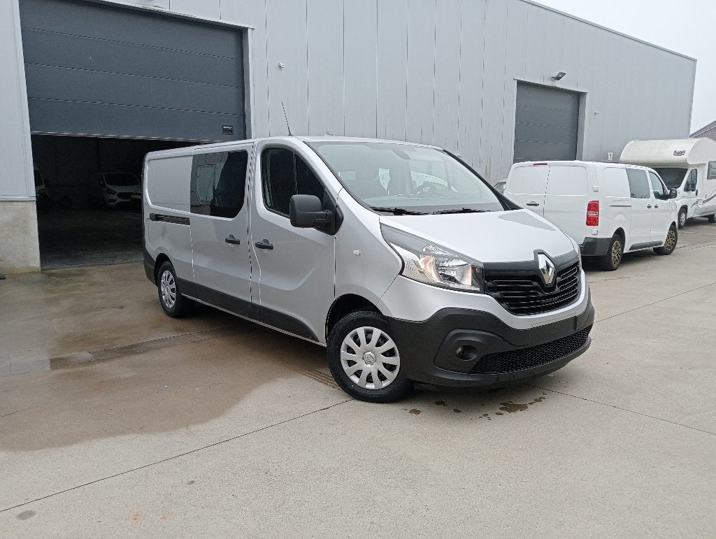 RENAULT TRAFIC D-CABIN 6 PL 137908.KM C T ET CAR PASS OK, Autos, Argent ou Gris, Achat, 6 portes, Euro 6