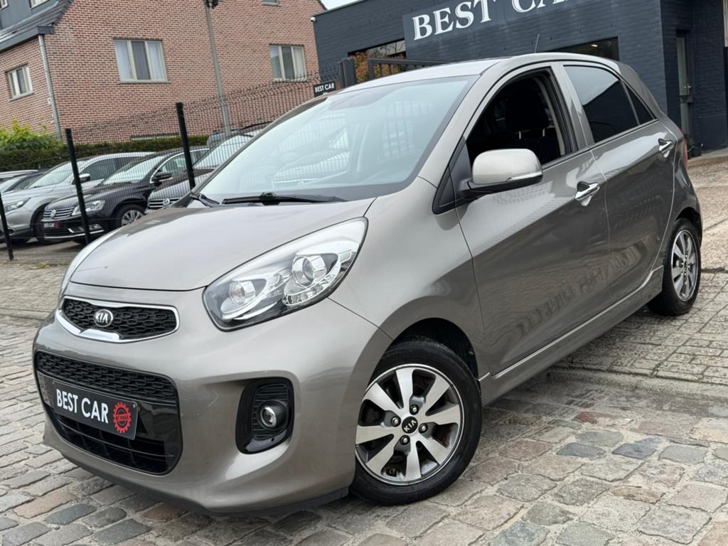 Kia Picanto 1.2i * Camera * Navi, Auto's, Kia, Stof, 4 cilinders, Bedrijf, Multifunctioneel stuurwiel