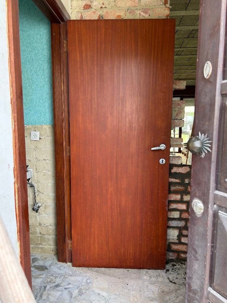 Volle eiken binnendeur, Ophalen, Gebruikt, 80 tot 100 cm, Binnendeur