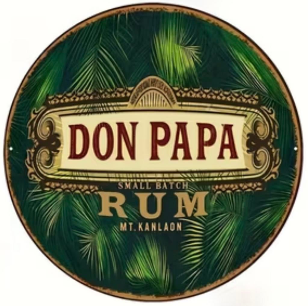 Metalen reclamebord Don Papa rum 6 - retro vintage mancave’, Ophalen of Verzenden, Nieuw, Reclamebord