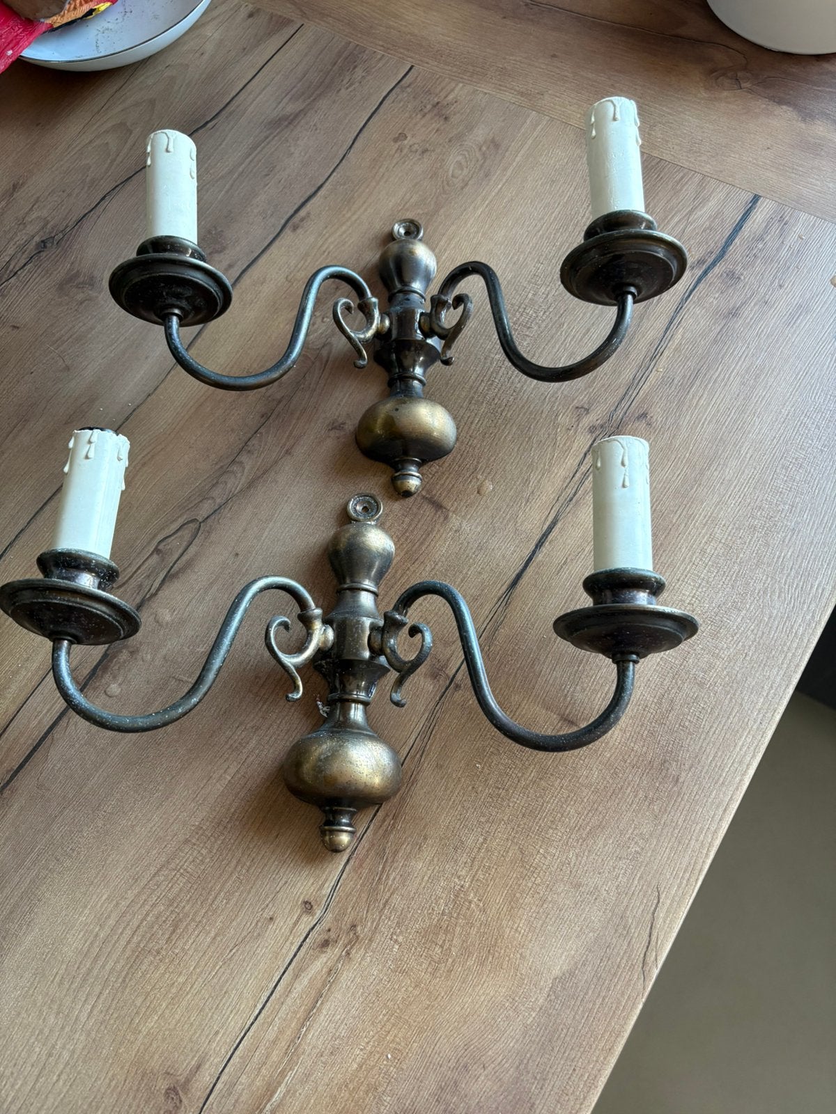 Applique murale cuivre forme bougies, Ophalen, Gebruikt, Overige materialen, Baroque