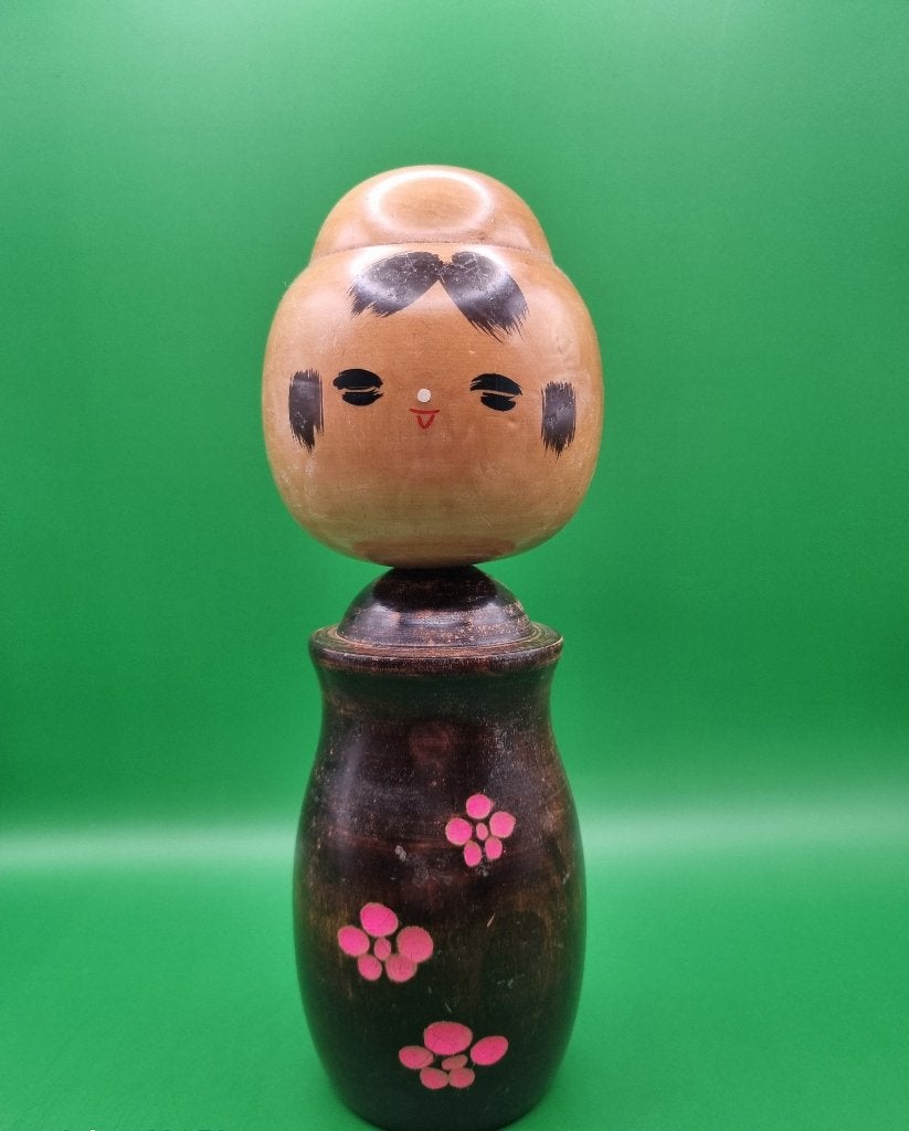 Joli Kokeshi vintage, 20 cm, Japon, Bois, Poupée