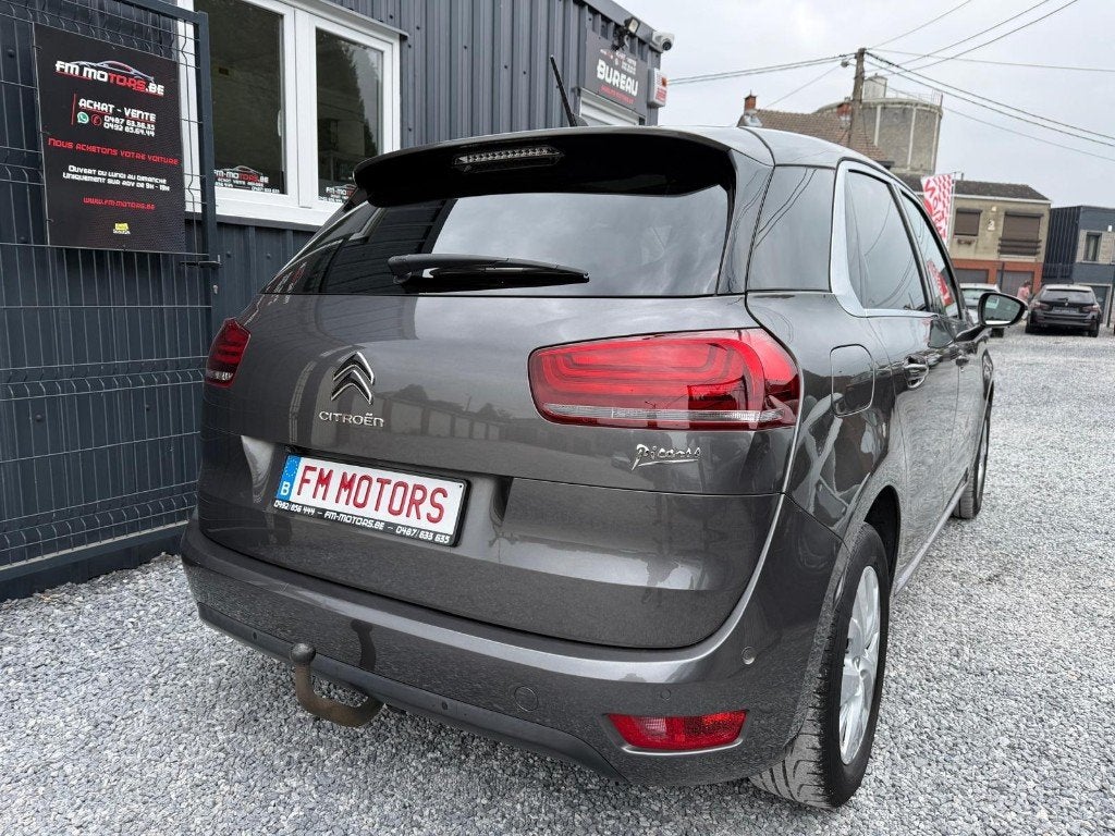 Citroen C4 Picasso 1.2i / Full Option / Entretien OK + CT OK, Autos, Citroën, Argent ou Gris, Euro 6, Entreprise, Entretenue par le concessionnaire