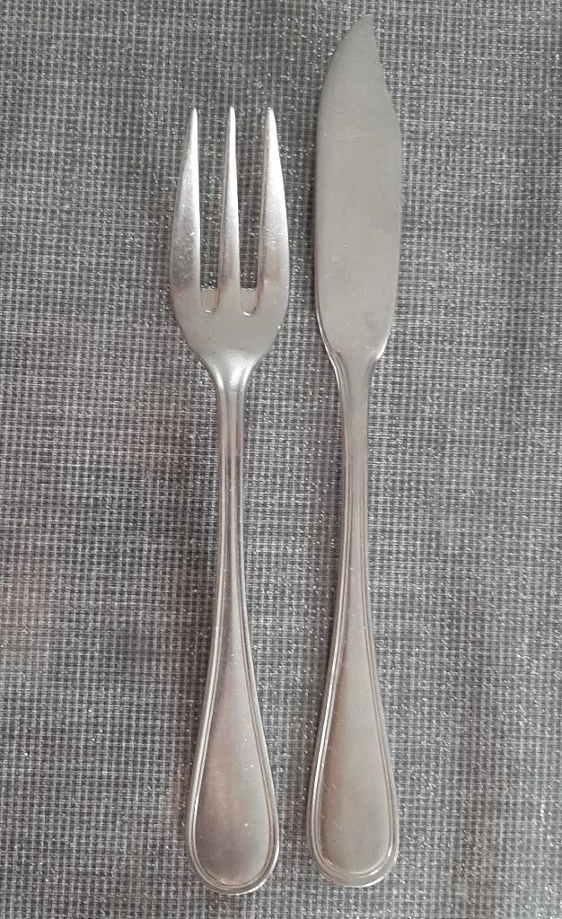 Visbestek Eternum 18/10 ( 7 x 12st ), Ophalen, Gebruikt, Inox of Chroom, Bestekset