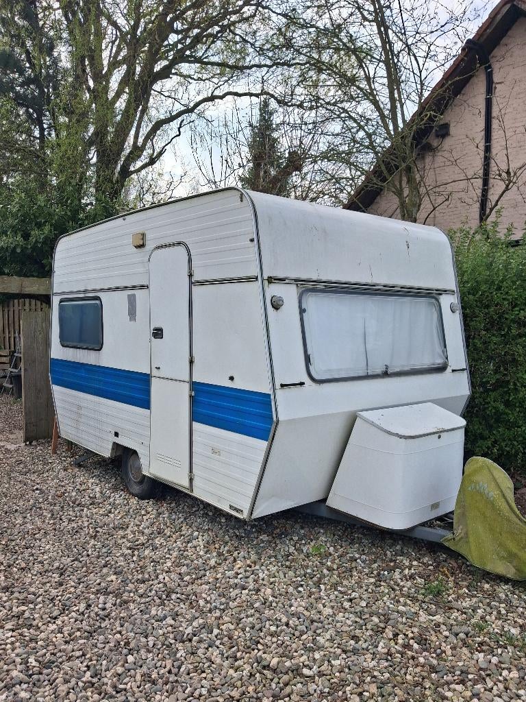 retro caravan, Caravans en Kamperen, 2 aparte bedden, Particulier, 500 - 750 kg, Tot en met 4