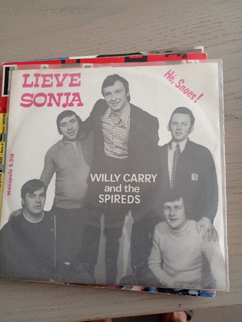 Willy Carry and the Spireds - Lieve Sonja, CD & DVD, En néerlandais, Enlèvement ou Envoi, Pochette photo, 7 inch