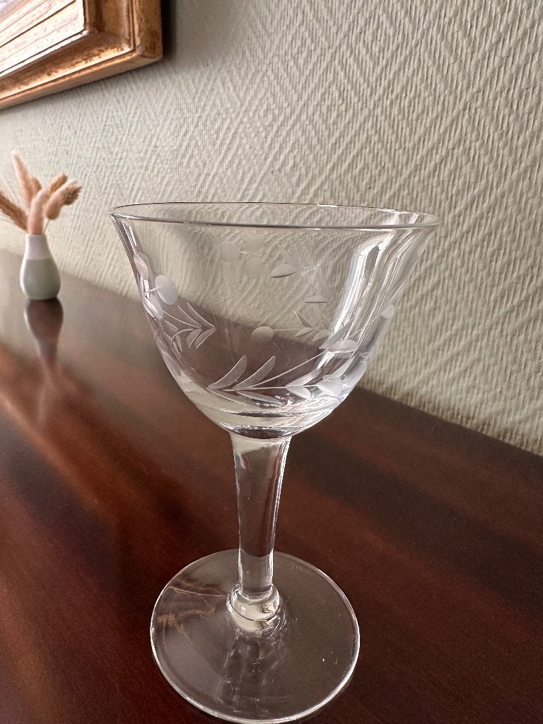 Verres à vin blanc vintage (12 pièces), Verre ou Verres, Vintage, Verre, Enlèvement