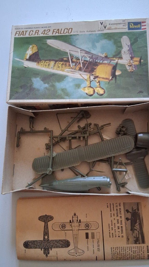 04 Revell Fiat CR42 Falco 1:72, Verzenden, Zo goed als nieuw, Vliegtuig, Revell