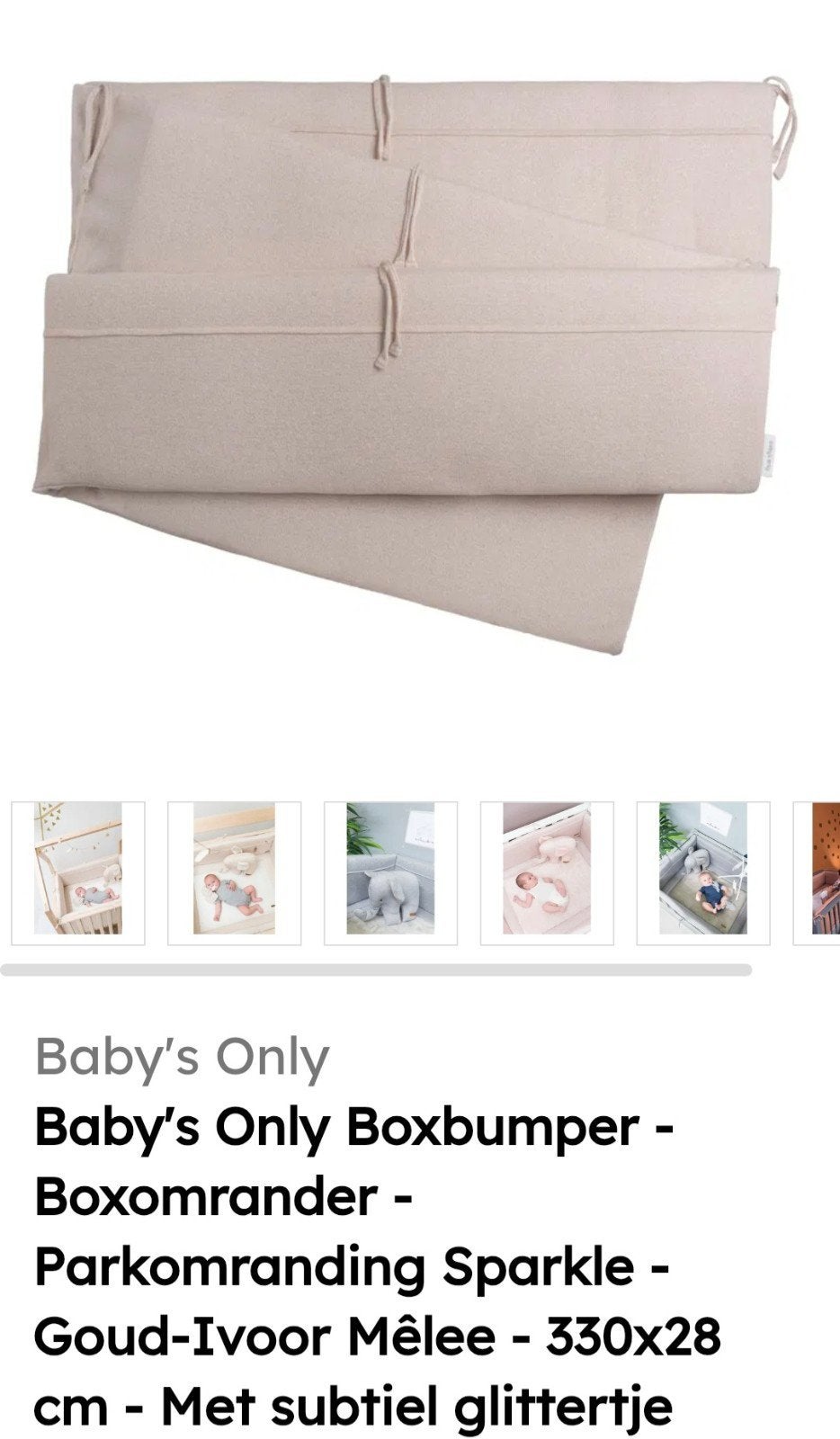 parkomranding met ligtapijt "baby's only" en extra dekentje, Ophalen