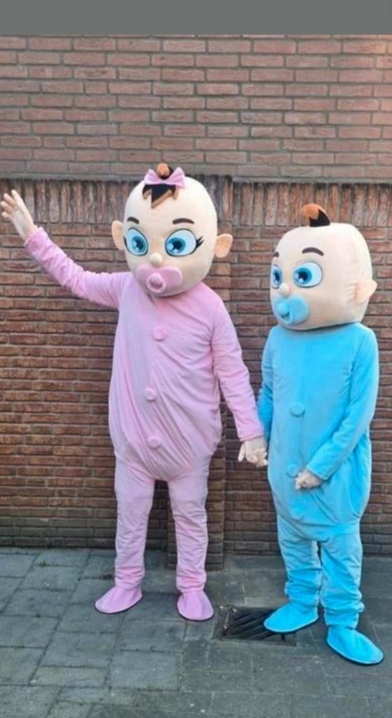 Gender reveal mascotte pakken maat L/XL, Hobby en Vrije tijd, Ophalen of Verzenden, Nieuw