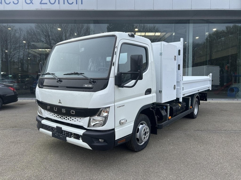 Mitsubishi Fuso Canter 3C 15 LWB Kipbak DOS 108724, Gebruikt, 4 cilinders, Wit, Bedrijf