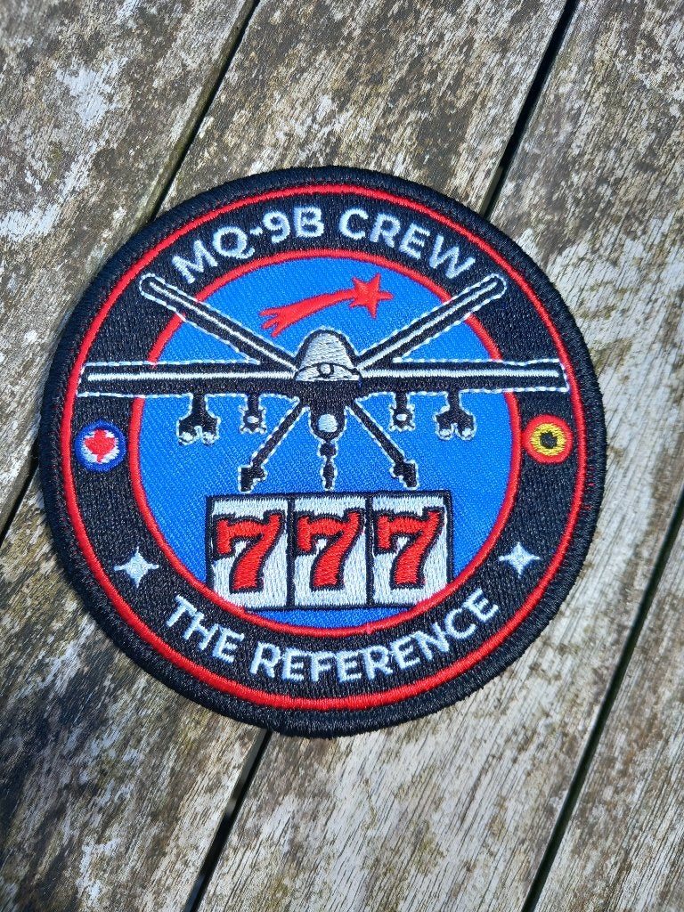 MQ-9B crew Belgian air force, Collections, Aviation, Envoi, Neuf, Écusson, Insigne ou Logo