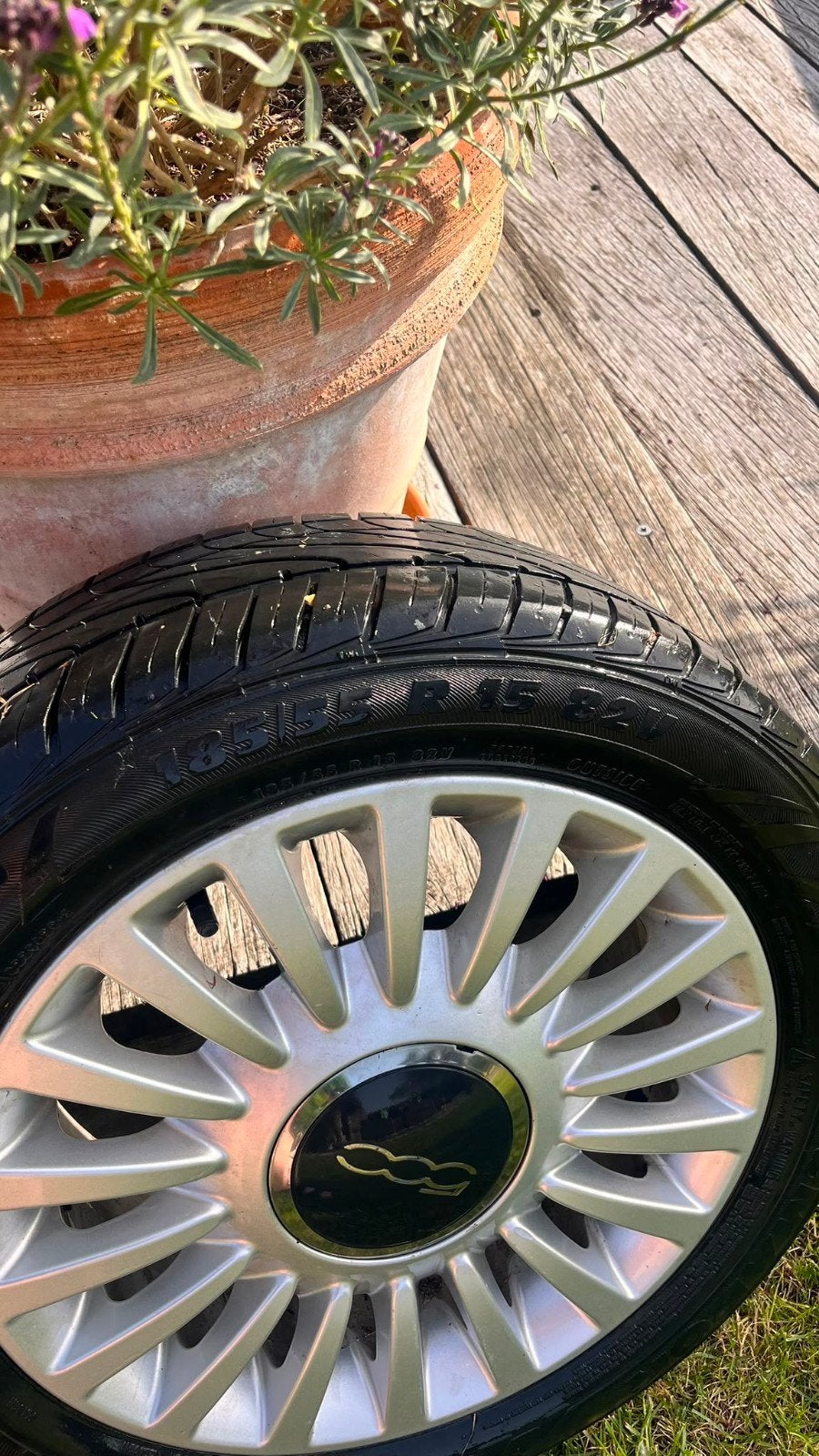 4 Banden met velg fiat 500, Enlèvement, Pneu(s)