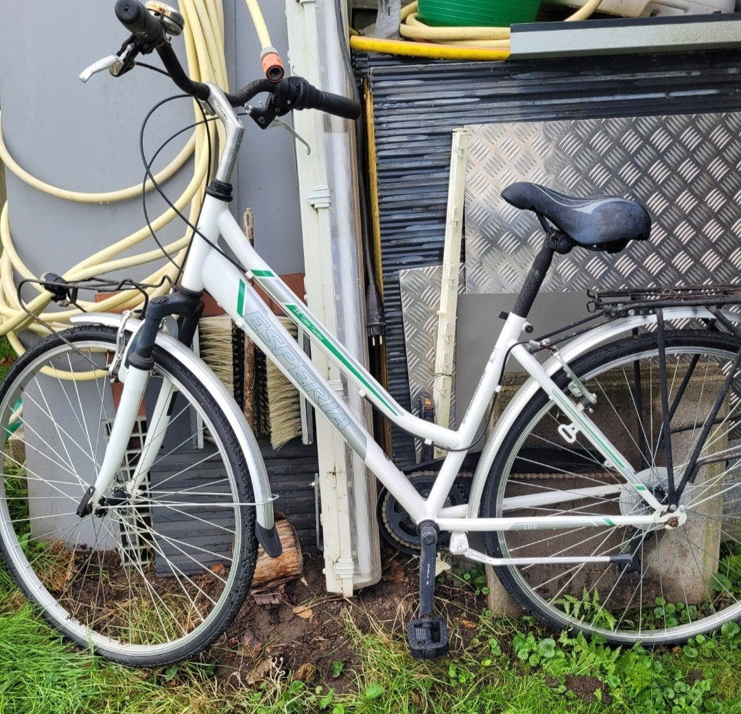 dames fiets, Ophalen, Gebruikt