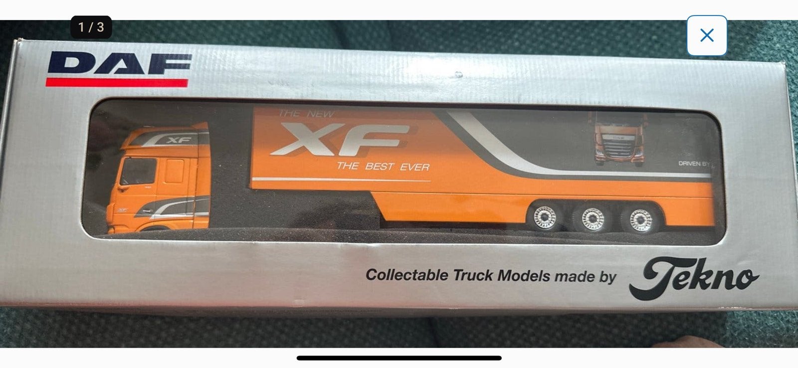 Tekno originele DAF XF promo kleuren nieuwstaat, Ophalen of Verzenden, Nieuw, Bus of Vrachtwagen, Overige merken
