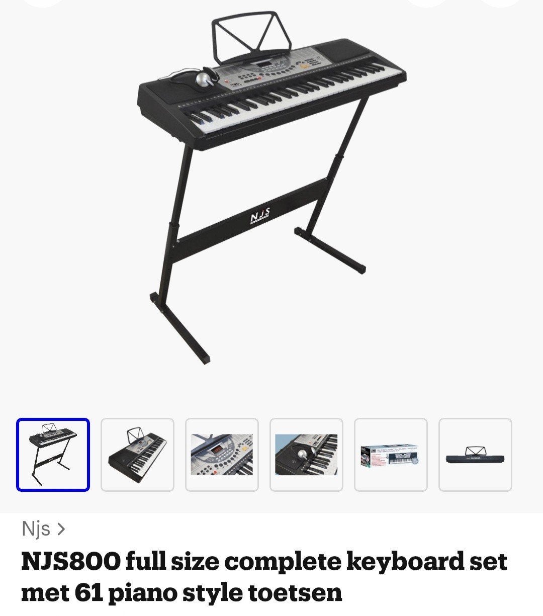 keyboard set met 61 piano style toetsen, Muziek en Instrumenten, Keyboards, Ophalen