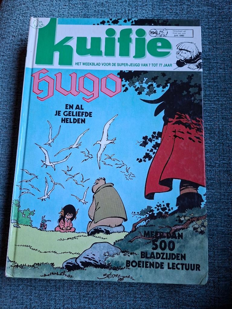 Kuifje weekblad Hugo, Boeken, Stripverhalen, Gelezen, Eén stripboek, Ophalen of Verzenden, Herge