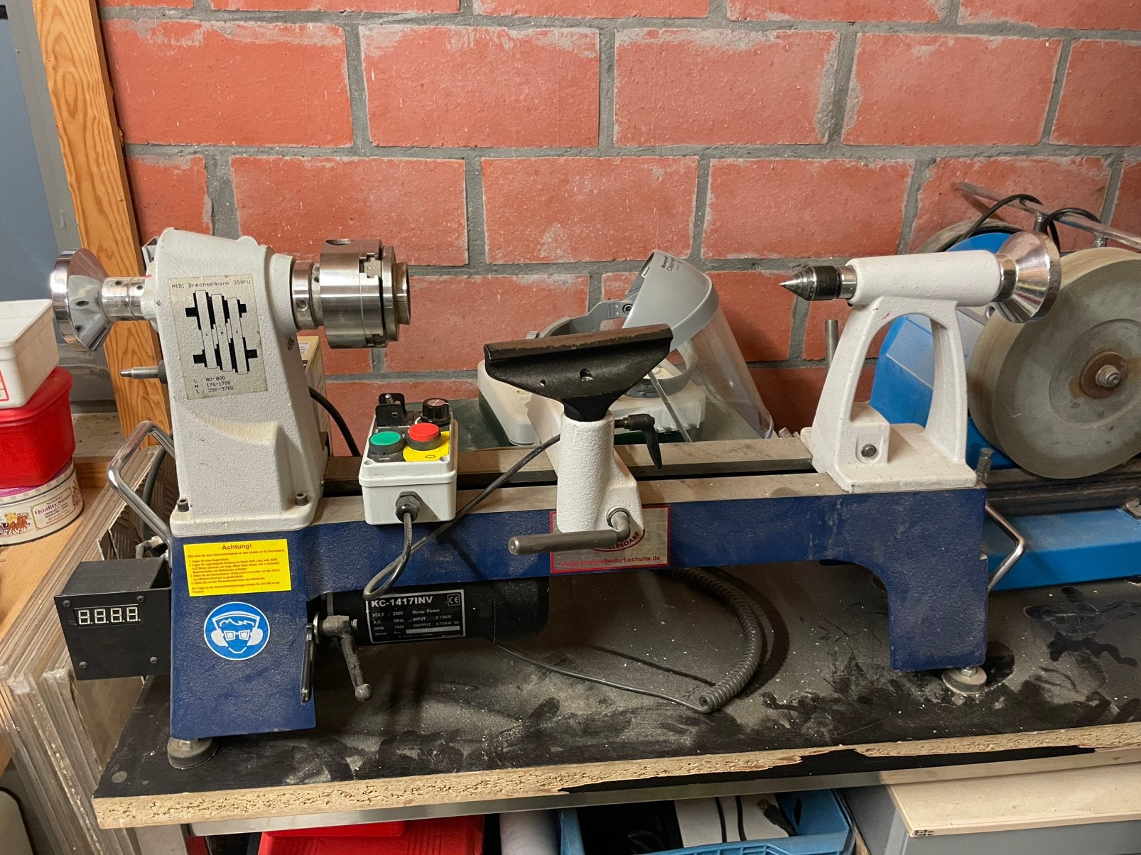 Houtdraaibank, Doe-het-zelf en Bouw, Ophalen, Zo goed als nieuw, Houtdraaibank, Minder dan 500 mm