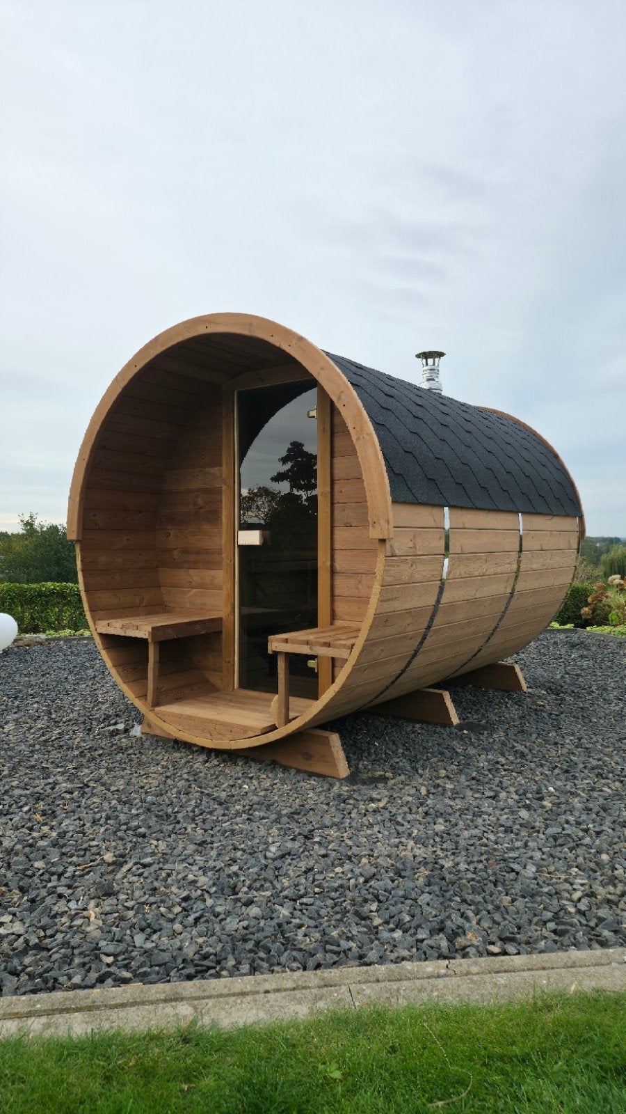 3M Barrel Sauna Gratis Levering en Plaatsing - 10% KORTING, Sport en Fitness, Sauna, Ophalen of Verzenden