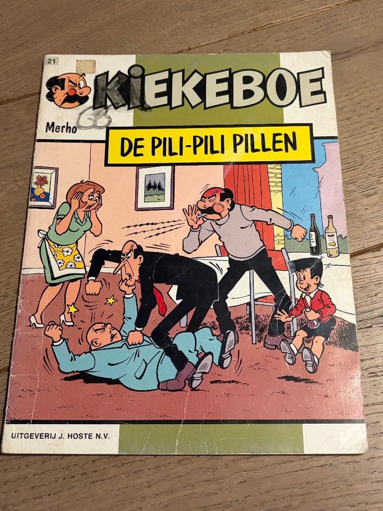 Kiekeboe - 21 - De pili-pili pillen, Boeken, Eén stripboek, Ophalen of Verzenden, Gelezen, Merho