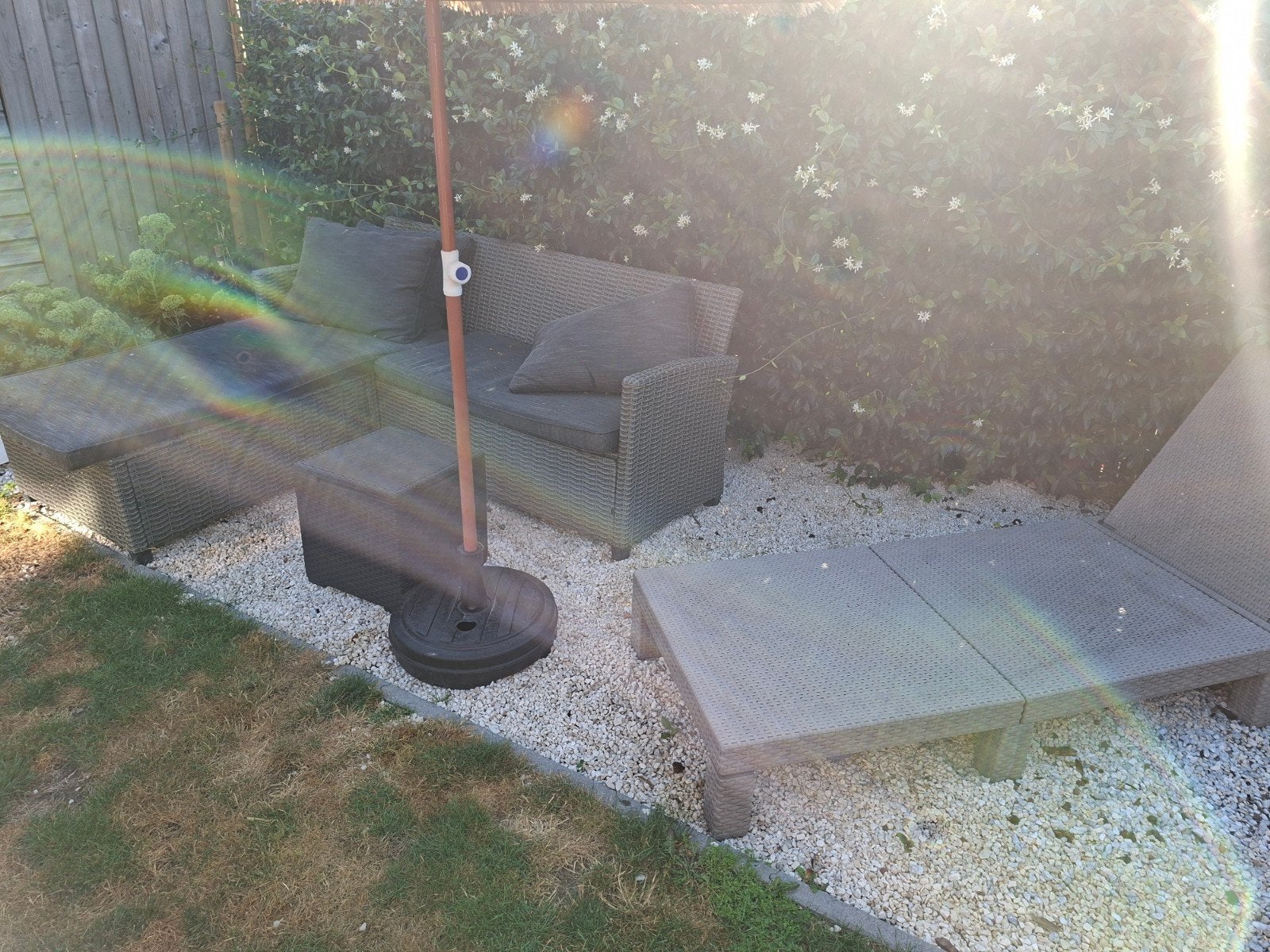 tuinset, Ophalen