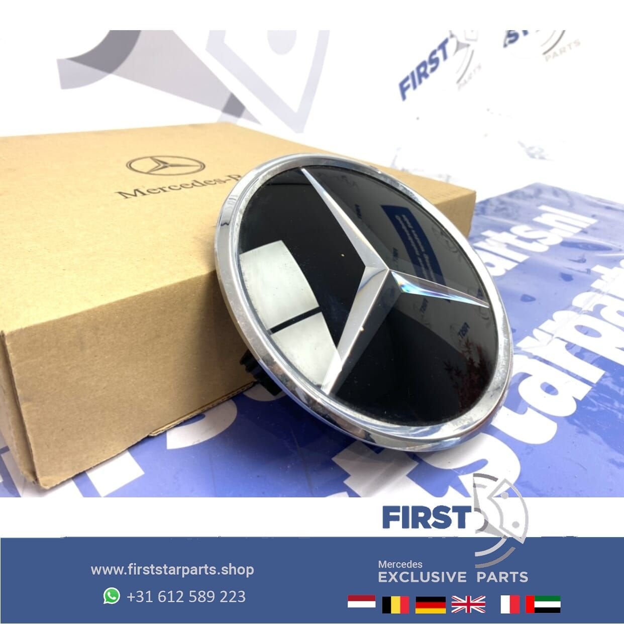 GLAZEN STER DISTRONIC LOGO Mercedes A B C CLA CLA E GT GLA S, Gebruikt, -, Ophalen of Verzenden, -