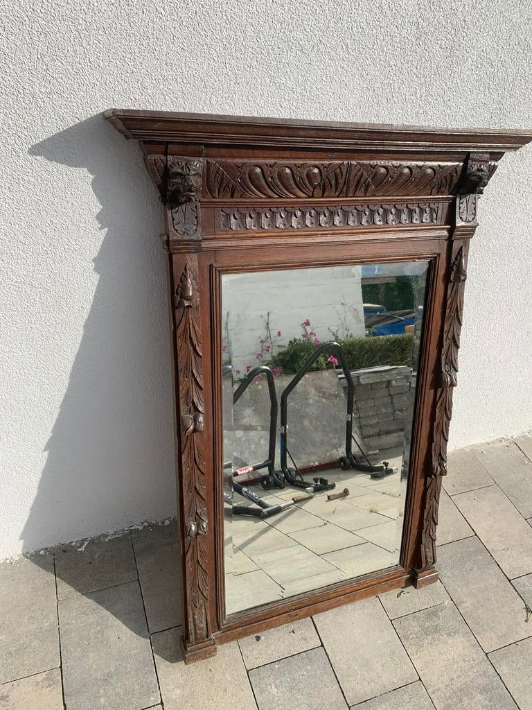 Houten spiegel, Ophalen