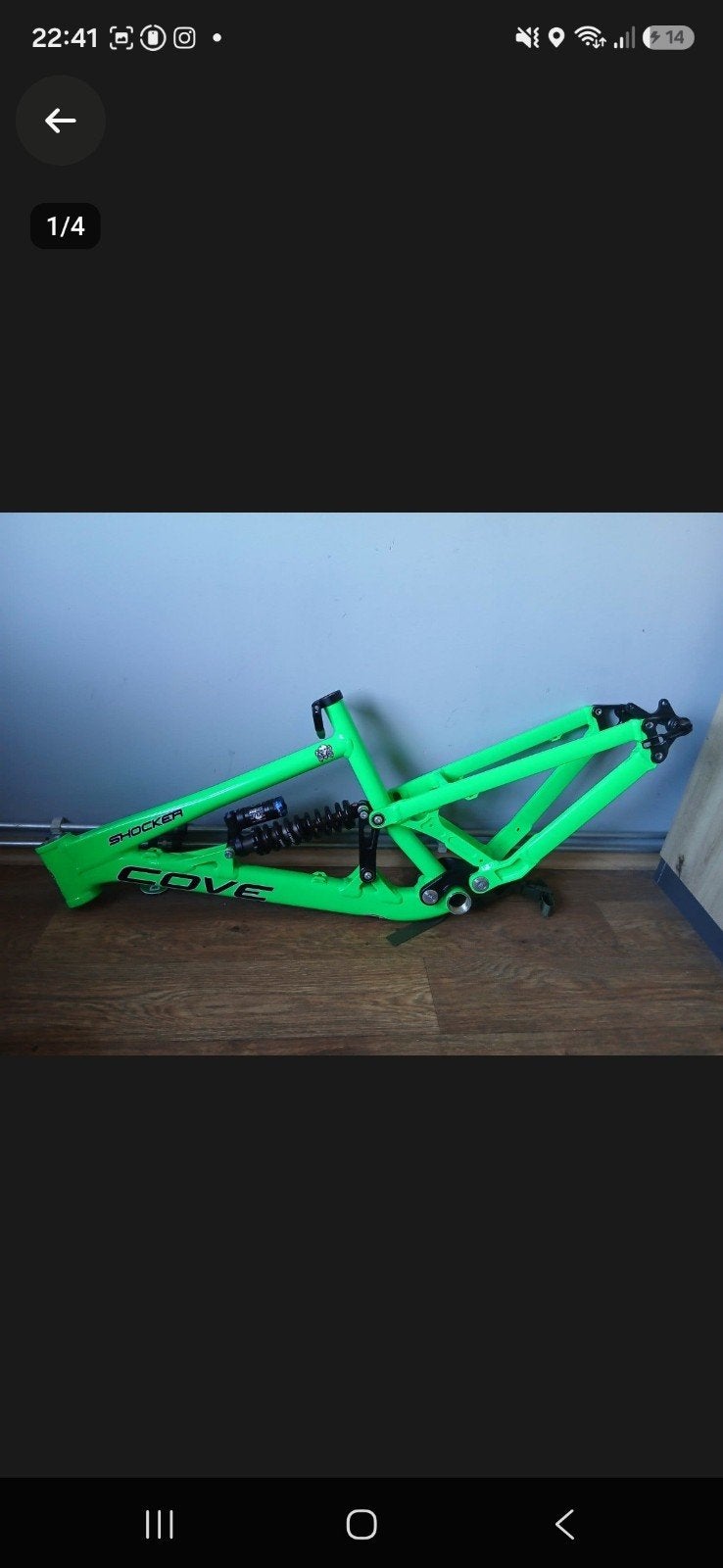 cove shocker full suspension 16.5" frame, Vélos & Vélomoteurs, Neuf, Autres marques, Enlèvement, VTT tout suspendu