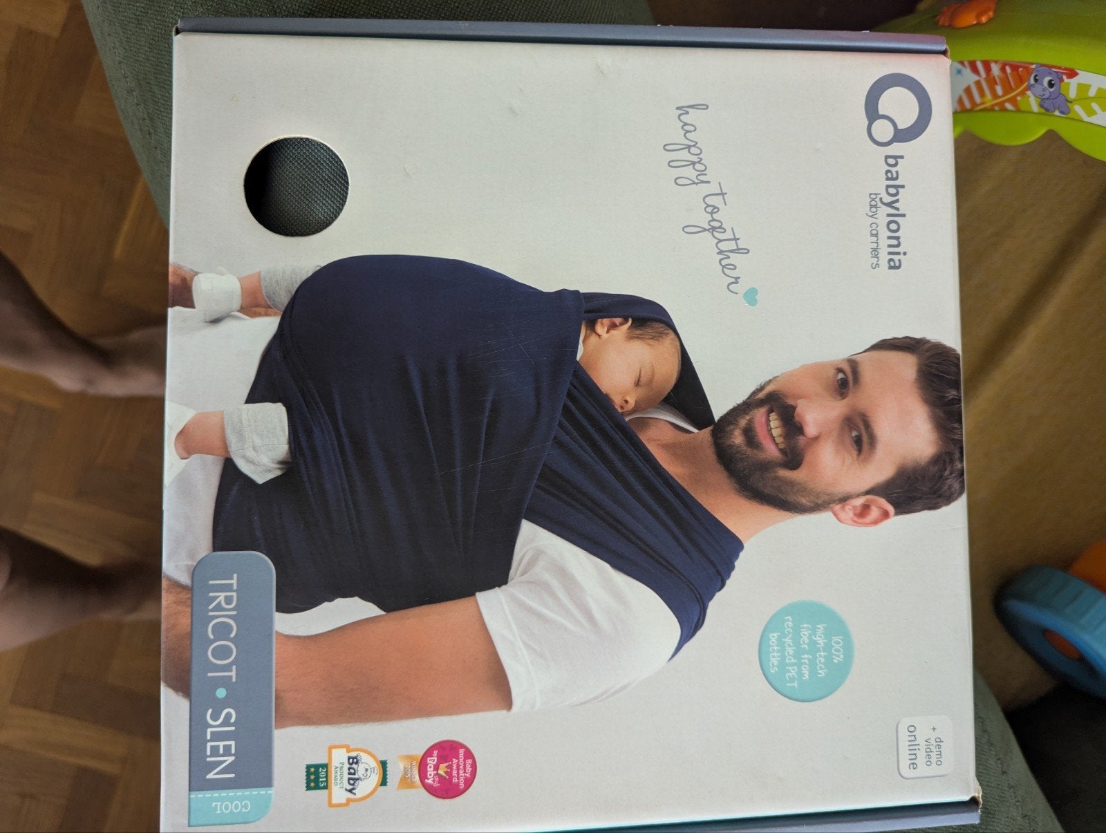 draagdoek babylonia baby carrier tricot slen grijs, Kinderen en Baby's, Babydragers en Draagdoeken, Ophalen, Gebruikt, Buik of Rug
