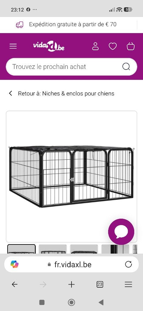 Parc a chiot 100/100 hauteur 50, Animaux & Accessoires, Enlèvement, Comme neuf