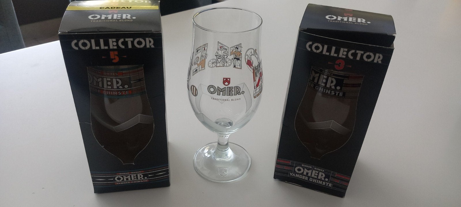 Omer bierglazen, Verzenden