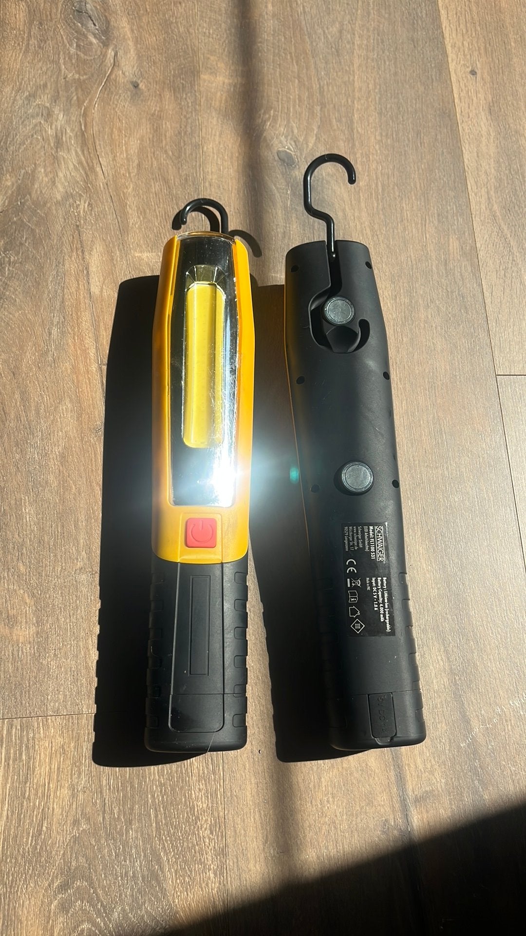 Buiten werklamp van schwaiger, Caravans en Kamperen, Zaklampen, Ophalen of Verzenden, Zo goed als nieuw