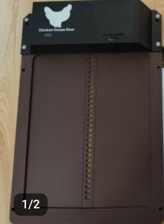 Automatisch kippenluik, Dieren en Toebehoren, Pluimvee | Toebehoren, Ophalen, Zo goed als nieuw