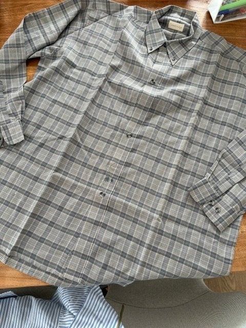Hemd vintage maat XL, Kleding | Heren, Overhemden, Ophalen of Verzenden, Gedragen, Grijs, Halswijdte 43/44 (XL)