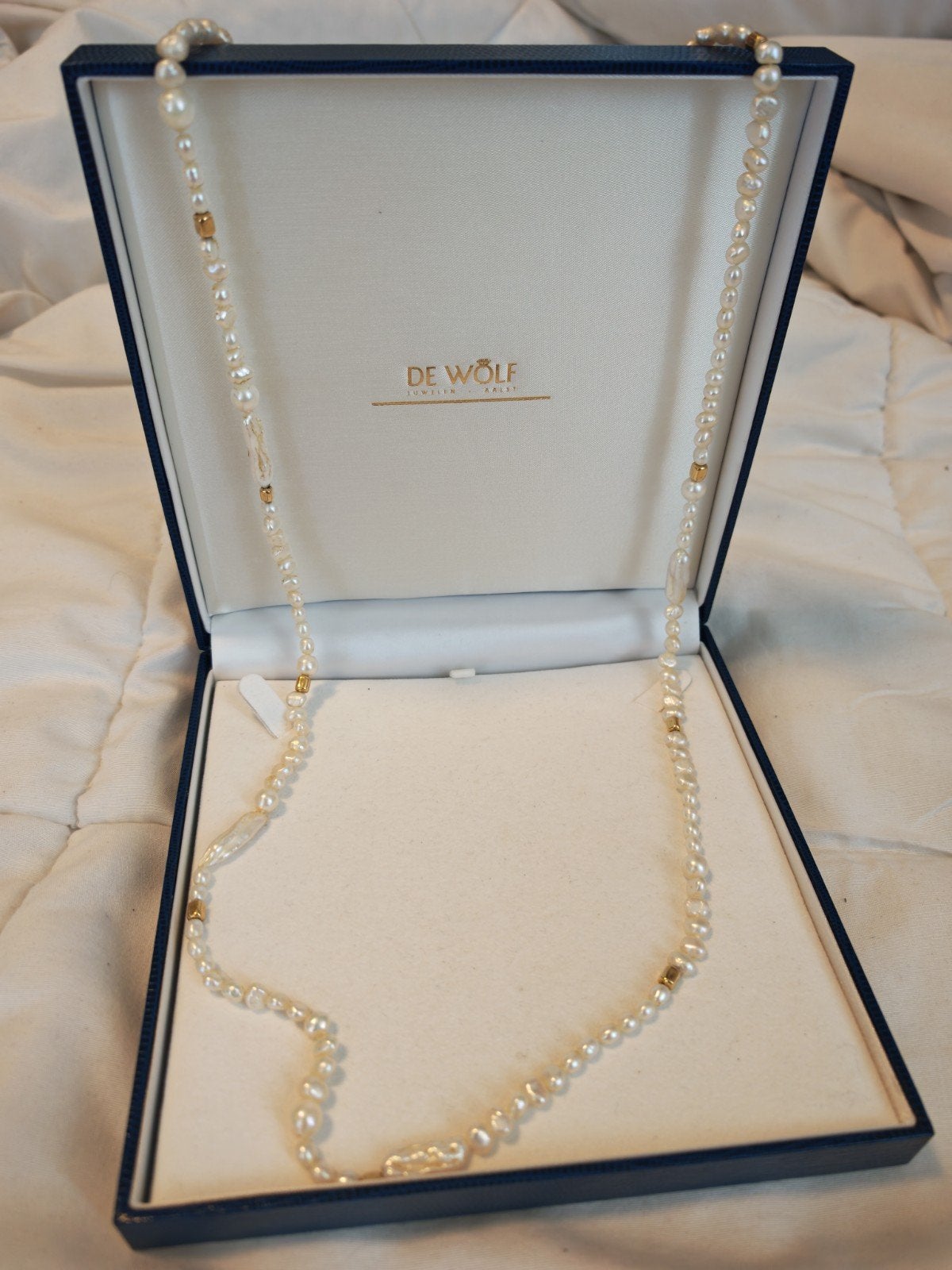 Vintage parelketting – vermoedelijk natuurlijke parels – ., Handtassen en Accessoires, Ophalen, Zo goed als nieuw