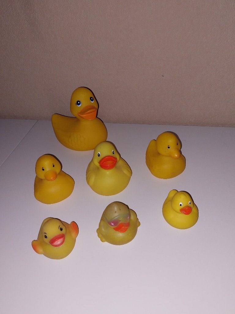 Set van 10 leuke badeendjes, Enlèvement, Utilisé, Canard de bain, Autres marques