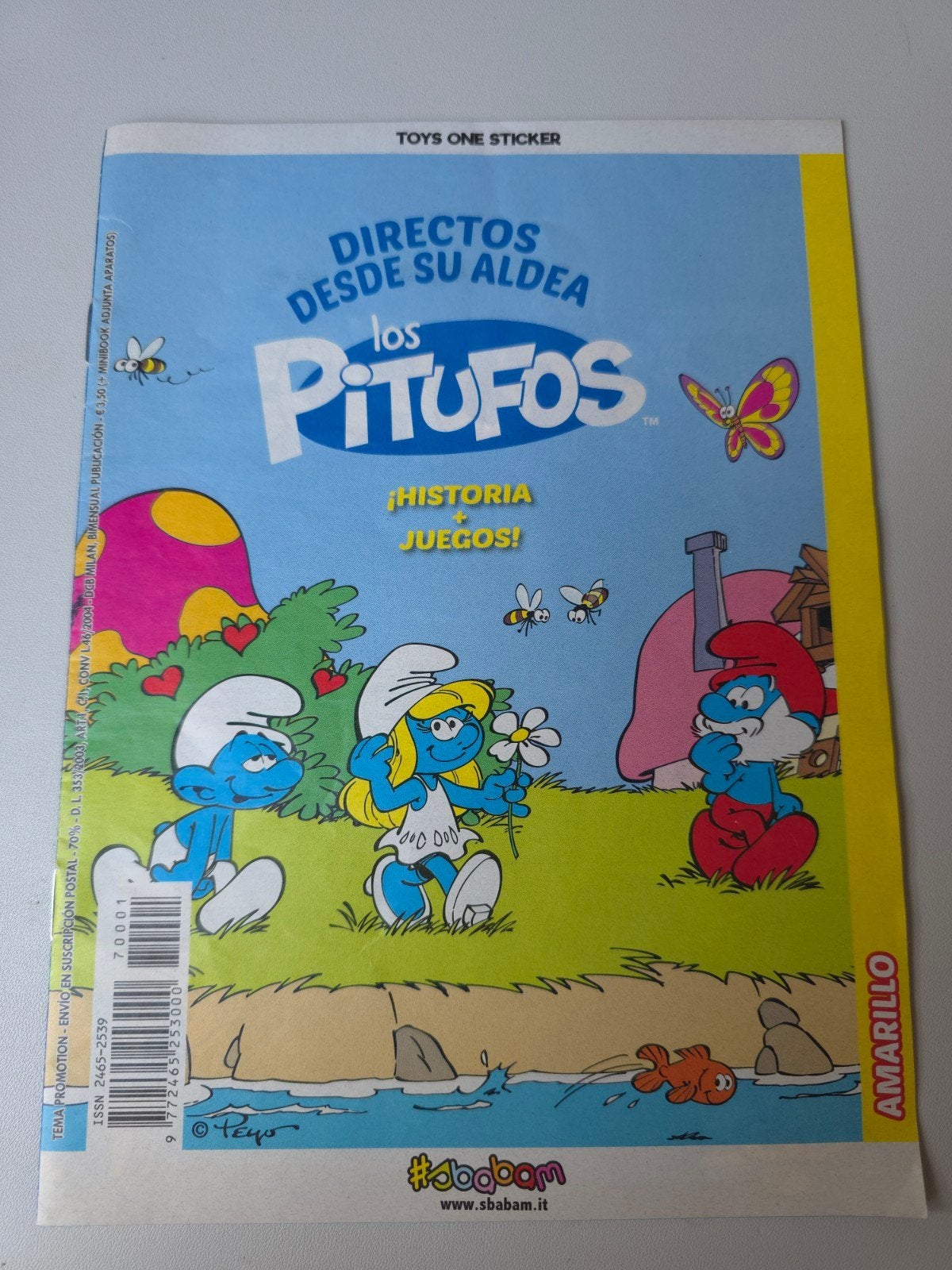 petit livret jeux/bd Schtroumpf - jaune
Espagnol, Collections, Schtroumpfs, Envoi
