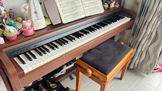 Fame DP-20 digitale piano te koop, Muziek en Instrumenten, Ophalen, Bruin, Digitaal, Zo goed als nieuw