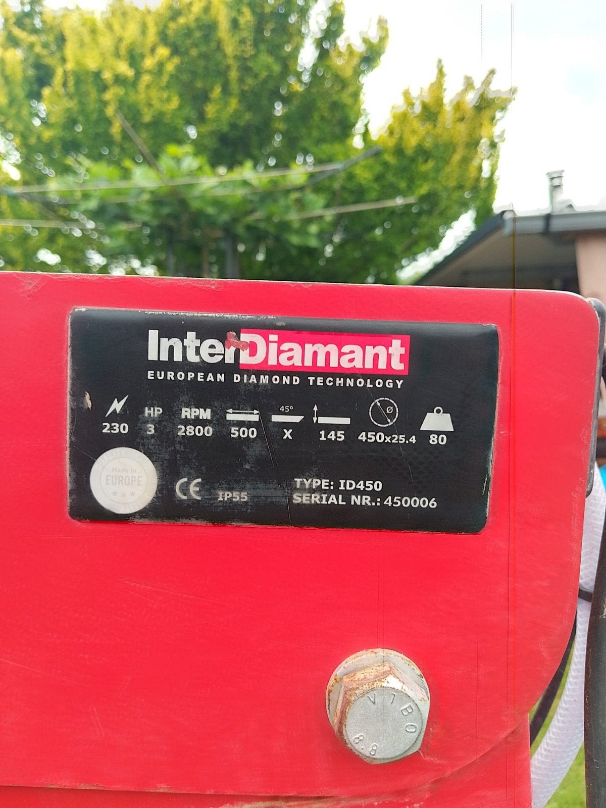 Interdiamant ID450, Enlèvement