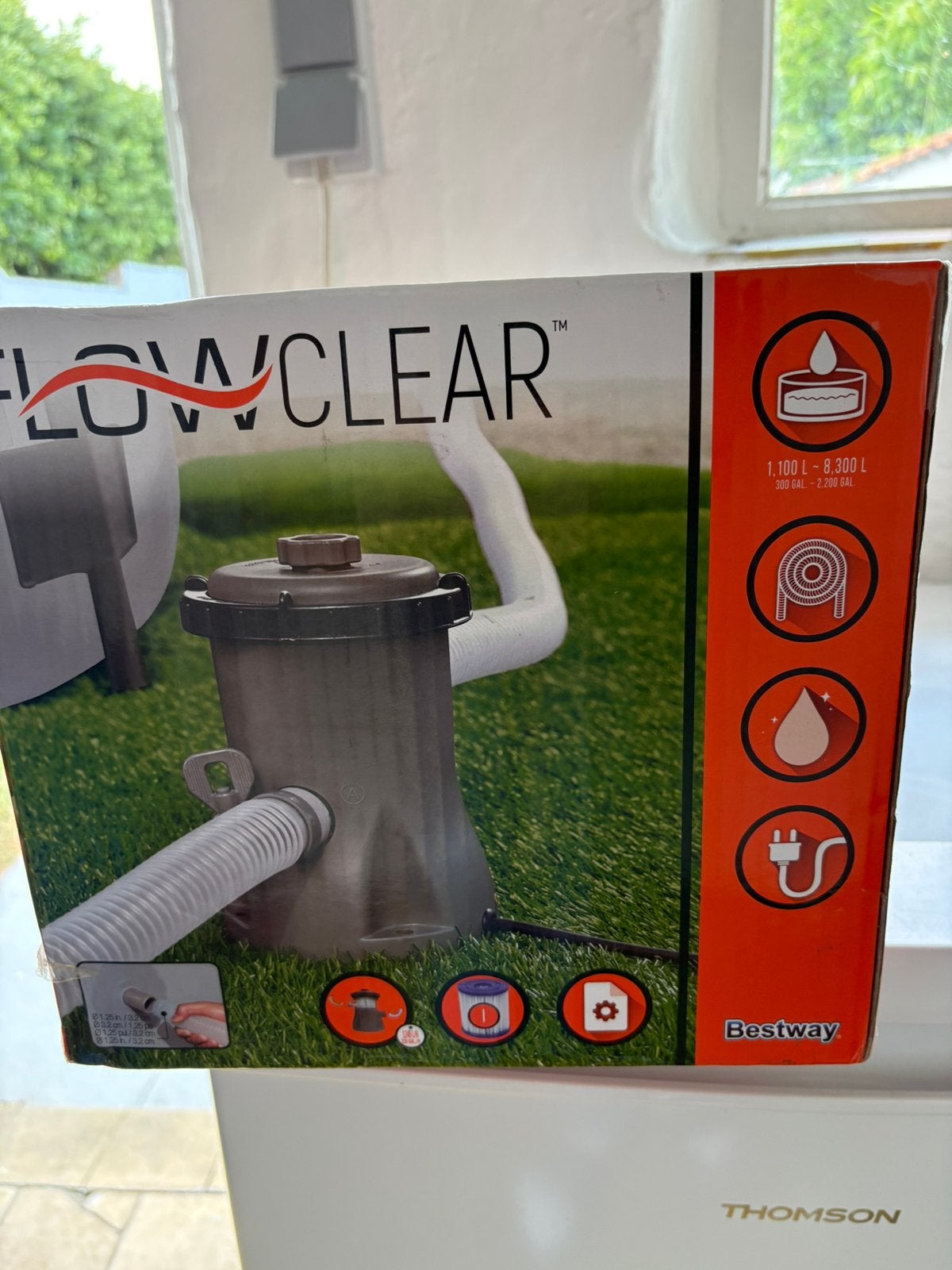 Flowclear zwembad pomp met filters, Tuin en Terras, Ophalen, Zo goed als nieuw, Zwembadpomp