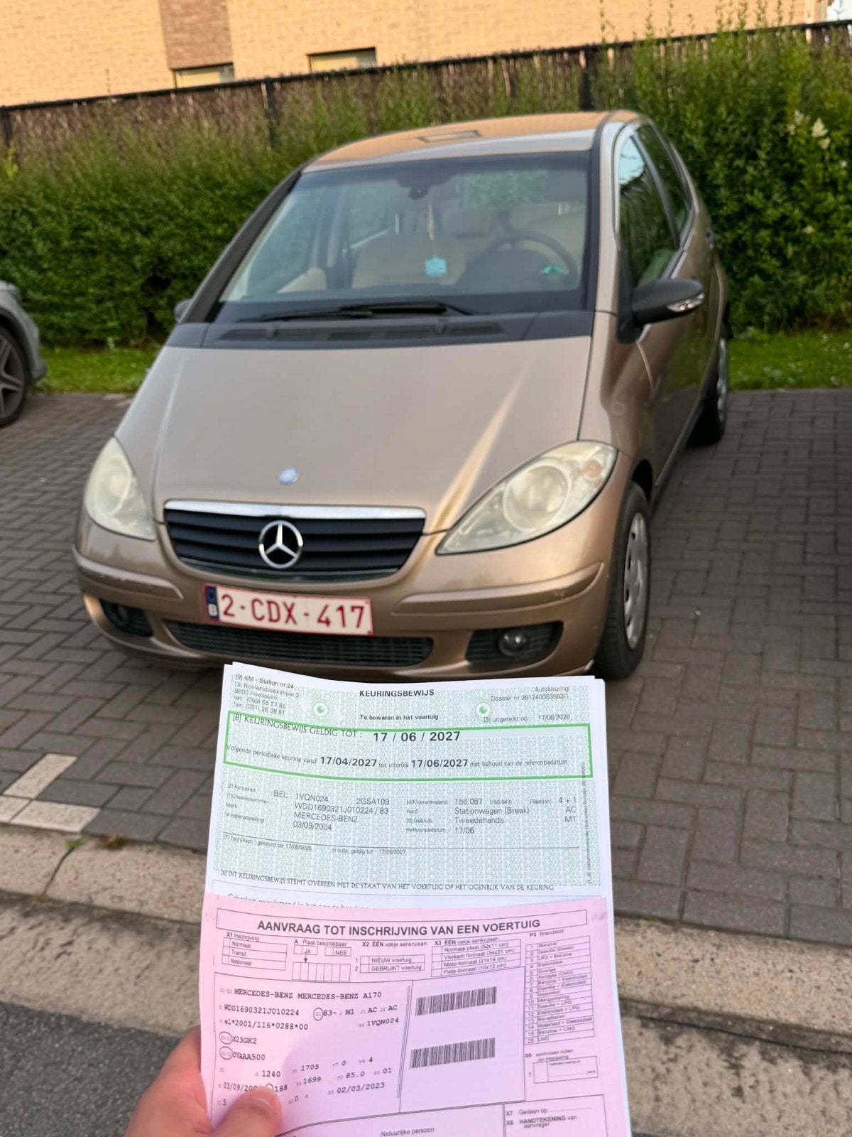 Mercede A-klasse 1.7 benzine meet keuring, Benzine, Te koop