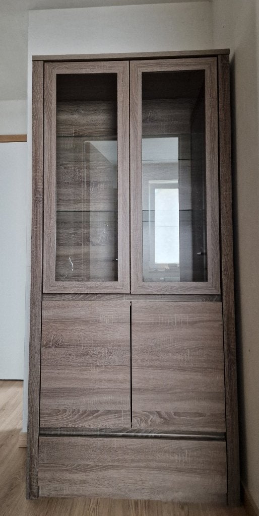 Vitrinekast, Huis en Inrichting, Kasten | Vitrinekasten, Ophalen, Gebruikt, 50 tot 100 cm, Glas