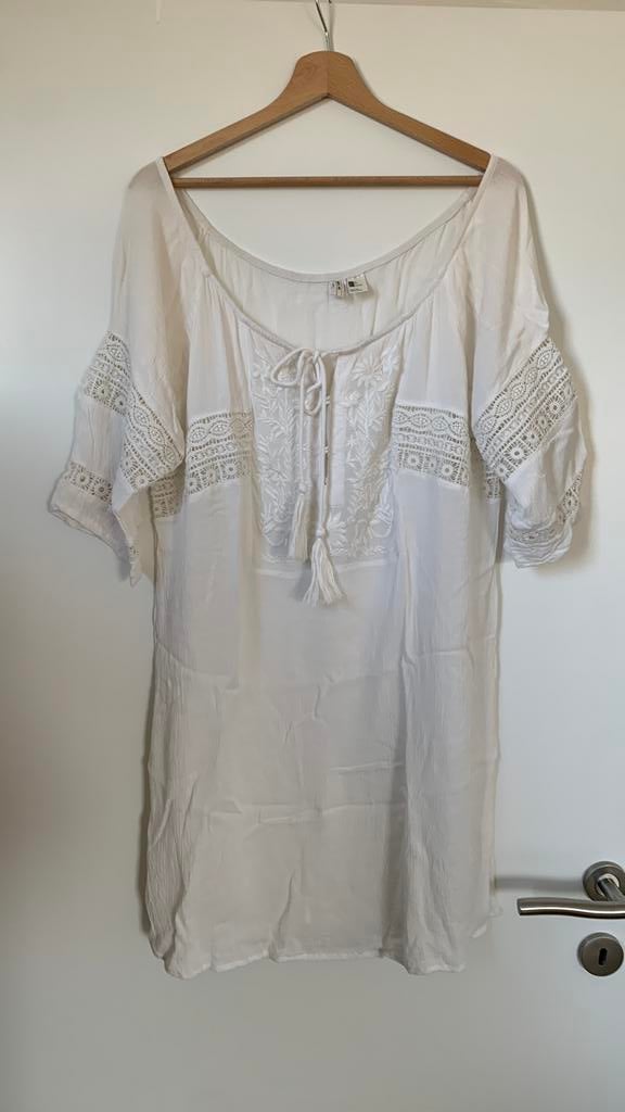Strandjurk O’Neill, maat M (valt ruim), in perfecte staat, Kleding | Dames, Ophalen of Verzenden, Zo goed als nieuw, Wit, Overige typen
