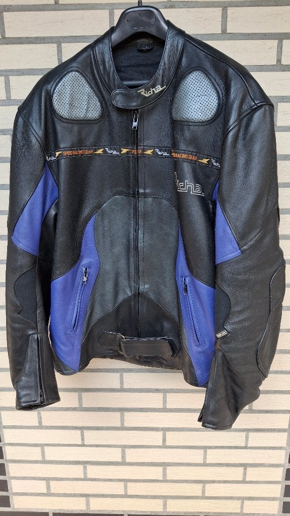 Lederen motorvest RICHA., Ophalen, Nieuw