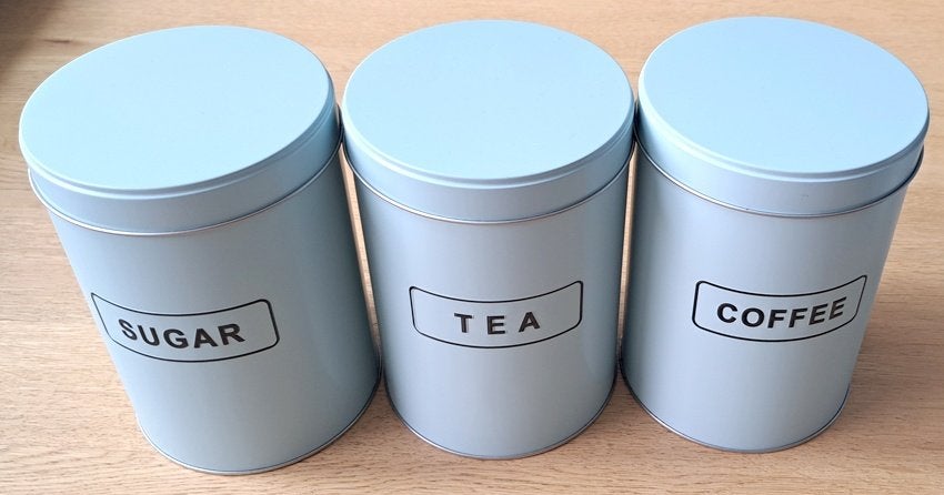 opbergblikken koffie thee ..., Verzamelen, Blikken, Ophalen, Nieuw, Koffie